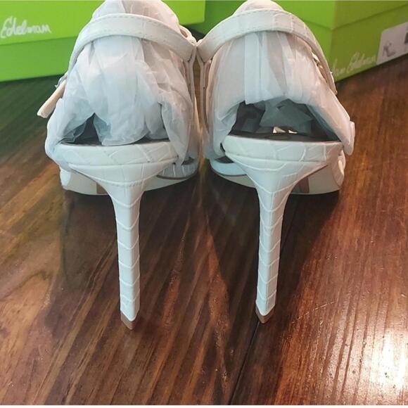 NWT Sam Edelman White Croc Doran Heel size 8.5 - Picture 3 of 7
